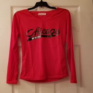 Red long sleeve tee